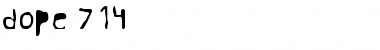 Download dope 714 Font Download dope 714 Font