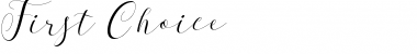 Download First Choice DEMO Font Download First Choice DEMO Font