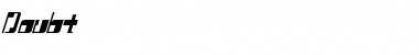 Download Doubt Font Download Doubt Font