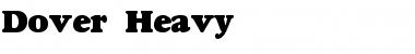 Download Dover Heavy Font Download Dover Heavy Font
