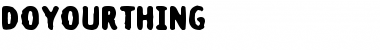 Download doyourthing Font Download doyourthing Font