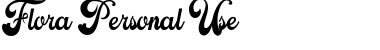 Download Flora Personal Use Font Download Flora Personal Use Font