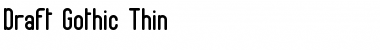 Download Draft Gothic Font Download Draft Gothic Font