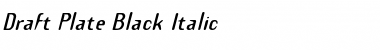 Download Draft Plate Font Download Draft Plate Font