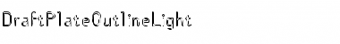 Download DraftPlateOutlineLight Font Download DraftPlateOutlineLight Font