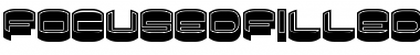 Download Focused Filled Font Download Focused Filled Font