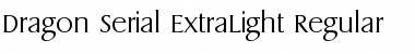 Download Dragon-Serial-ExtraLight Font Download Dragon-Serial-ExtraLight Font
