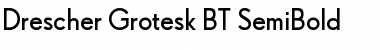 Download Drescher Grotesk BT SemiBold Font Download Drescher Grotesk BT SemiBold Font