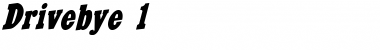 Download Drivebye 1 Font Download Drivebye 1 Font