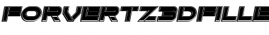 Download Forvertz 3D Filled Font Download Forvertz 3D Filled Font