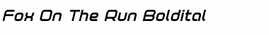 Download Fox on the Run Bold Italic Font Download Fox on the Run Bold Italic Font