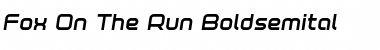 Download Fox on the Run Bold Semi-Italic Font Download Fox on the Run Bold Semi-Italic Font
