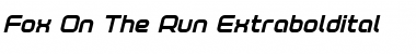 Download Fox on the Run Extra-Bold Italic Font Download Fox on the Run Extra-Bold Italic Font
