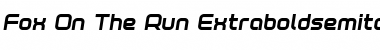 Download Fox on the Run Extra-Bold Semi-Italic Font Download Fox on the Run Extra-Bold Semi-Italic Font