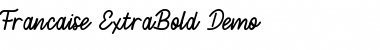 Download Francais ExtraBold demo Font Download Francais ExtraBold demo Font