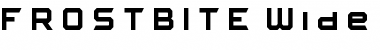 Download FROSTBITE Wide Font Download FROSTBITE Wide Font