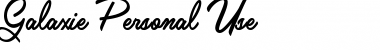 Download Galaxie Personal Use Font Download Galaxie Personal Use Font