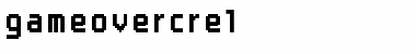 Download gameovercre Font Download gameovercre Font