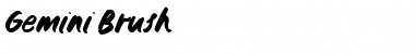 Download Gemini Brush Font Download Gemini Brush Font