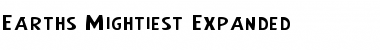 Download Earth's Mightiest Expanded Font Download Earth's Mightiest Expanded Font