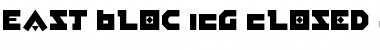 Download East Bloc ICG Closed Alt Font Download East Bloc ICG Closed Alt Font