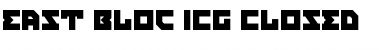 Download East Bloc ICG Closed Font Download East Bloc ICG Closed Font