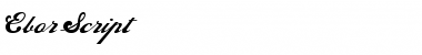 Download EborScript Font Download EborScript Font