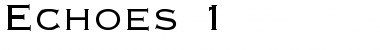 Download Echoes 1 Font Download Echoes 1 Font