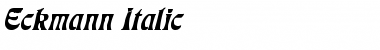 Download Eckmann Italic Font Download Eckmann Italic Font