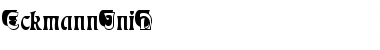 Download EckmannIniD Font Download EckmannIniD Font