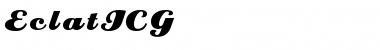 Download EclatICG Font Download EclatICG Font