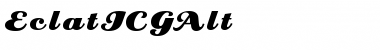 Download EclatICGAlt Font Download EclatICGAlt Font