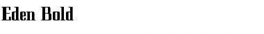 Download Eden Bold Font Download Eden Bold Font