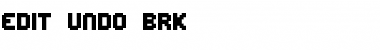 Download Edit Undo BRK Font Download Edit Undo BRK Font
