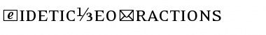 Download EideticNeoFractions Font Download EideticNeoFractions Font