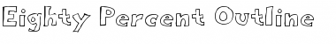 Download Eighty Percent Outline Font Download Eighty Percent Outline Font