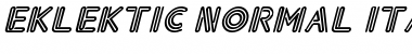 Download Eklektic-Normal Italic Font Download Eklektic-Normal Italic Font