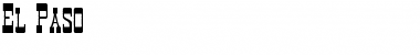 Download El Paso Font Download El Paso Font