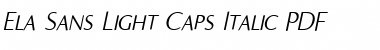 Download Ela Sans Light Caps Font Download Ela Sans Light Caps Font