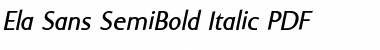 Download Ela Sans SemiBold Font Download Ela Sans SemiBold Font