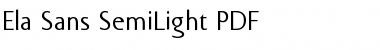 Download Ela Sans SemiLight Font Download Ela Sans SemiLight Font