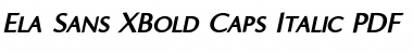 Download Ela Sans XBold Caps Font Download Ela Sans XBold Caps Font