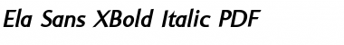 Download Ela Sans XBold Font Download Ela Sans XBold Font