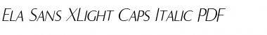 Download Ela Sans XLight Caps Font Download Ela Sans XLight Caps Font