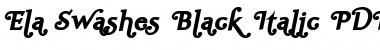 Download Ela Swashes Black Font Download Ela Swashes Black Font