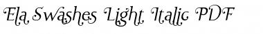 Download Ela Swashes Light Font Download Ela Swashes Light Font