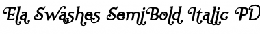 Download Ela Swashes SemiBold Font Download Ela Swashes SemiBold Font