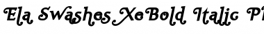 Download Ela Swashes XeBold Font Download Ela Swashes XeBold Font