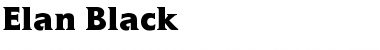Download Elan-Black Font Download Elan-Black Font
