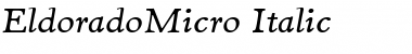 Download EldoradoMicro Font Download EldoradoMicro Font